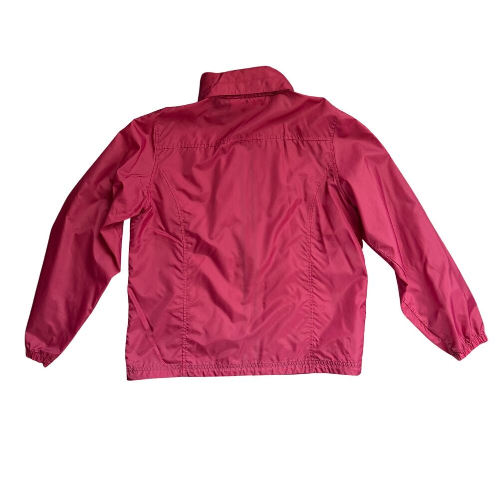 LL Bean Womens Pink Lightweight Full-Zip Jacket Windbreaker Size Medium - Picture 7 of 8